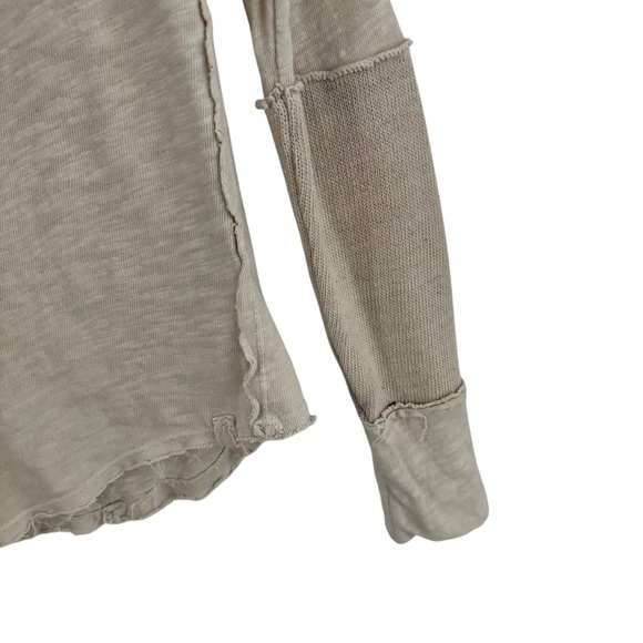 5 for $25❗️Free People Phoebe jersey henley top in ivory - Picture 11 of 13